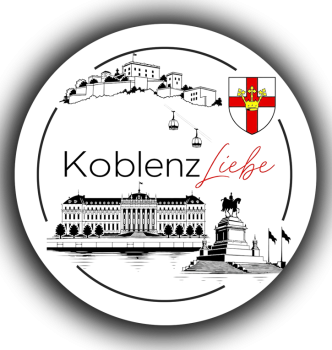 KoblenzLIEBE Magnet Rund  5,5 Ø cm
